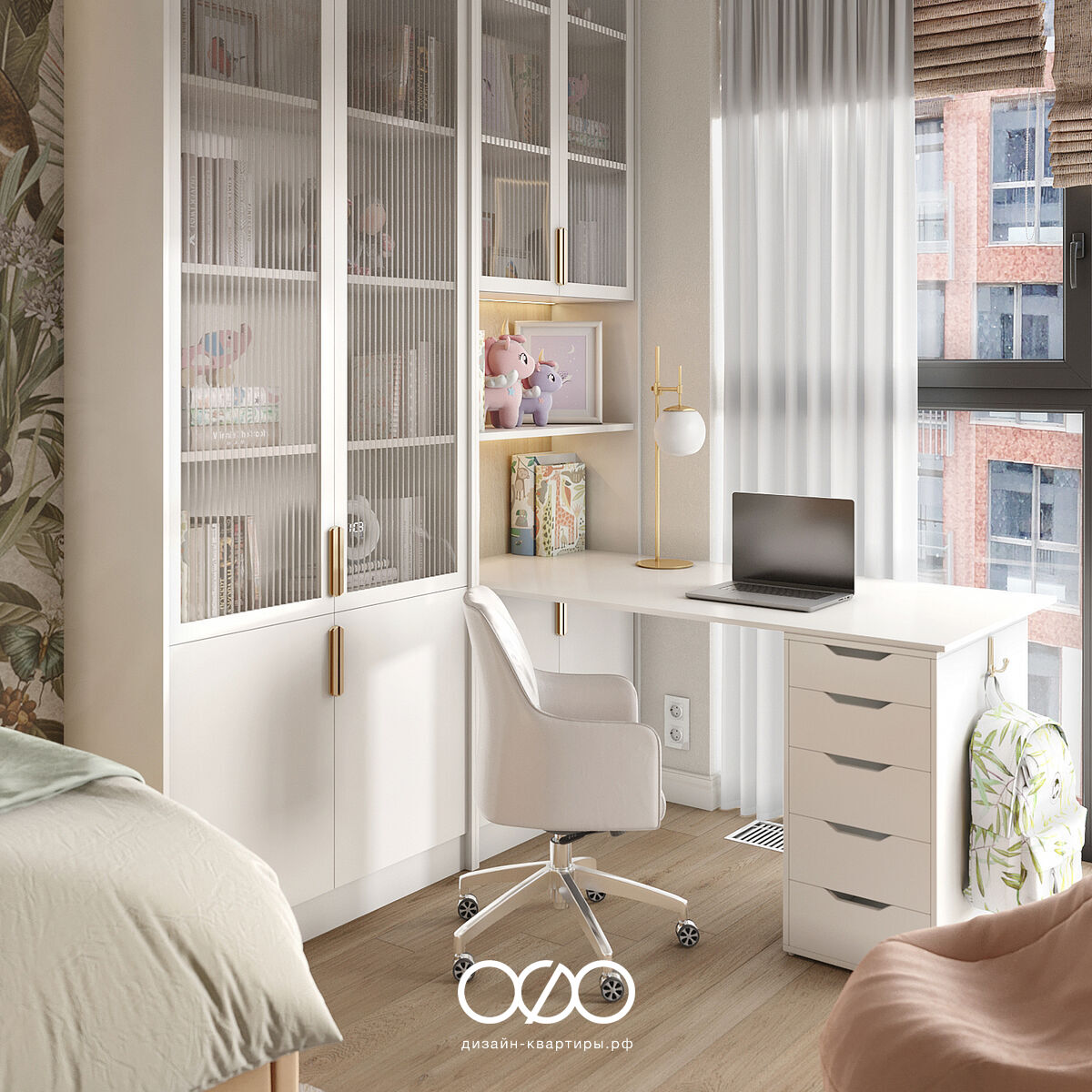 Дизайн-проект 3-комнатной квартиры 71 м² в стиле современная классика, Москва, ЖК RDD