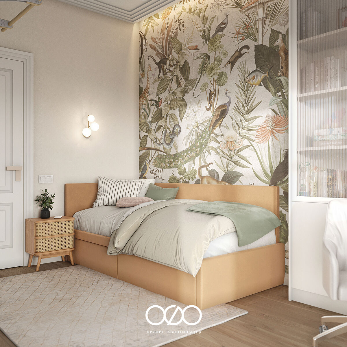 Дизайн-проект 3-комнатной квартиры 71 м² в стиле современная классика, Москва, ЖК RDD