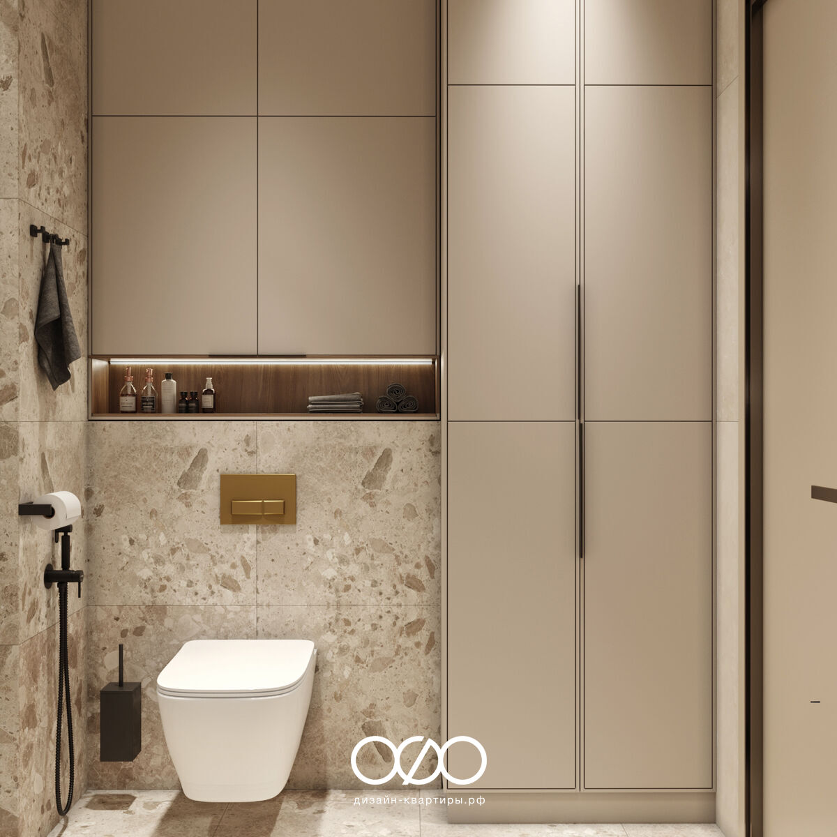 Дизайн загородного дома 100 м² в современном стиле, Московская обл., пос. Красная Пахра.