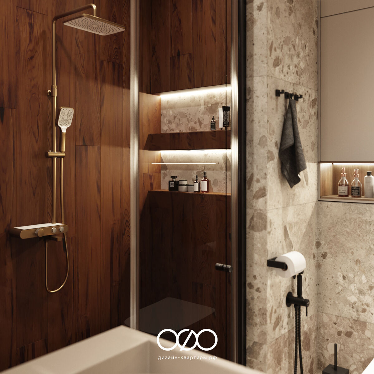 Дизайн загородного дома 100 м² в современном стиле, Московская обл., пос. Красная Пахра.