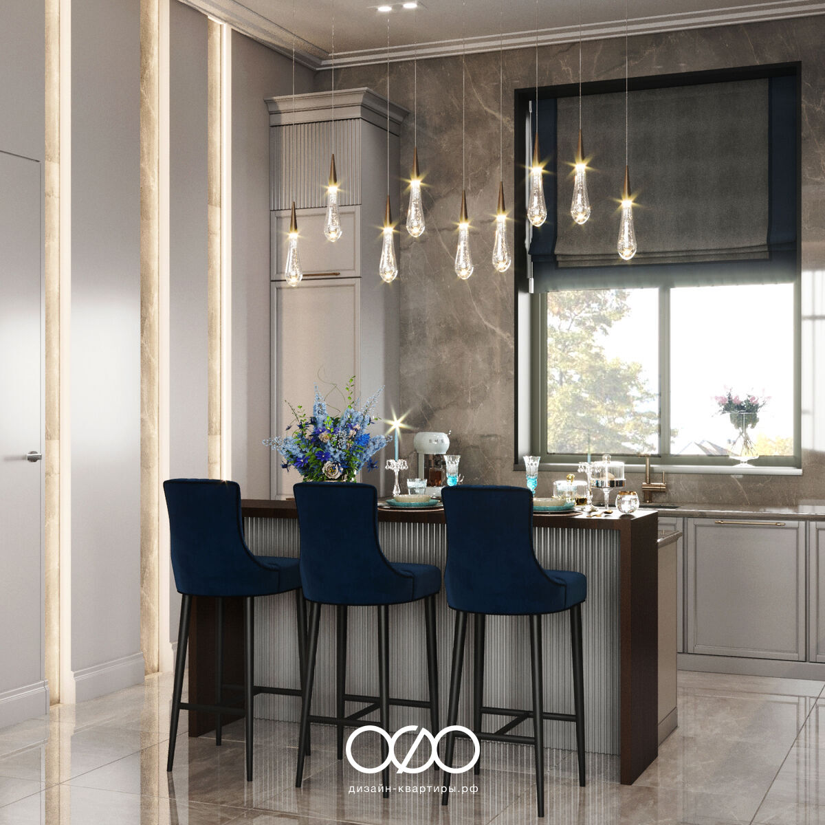 Дизайн 6-комнатного частного дома 250 м² в стиле современная классика, Подмосковье, КП Спартак