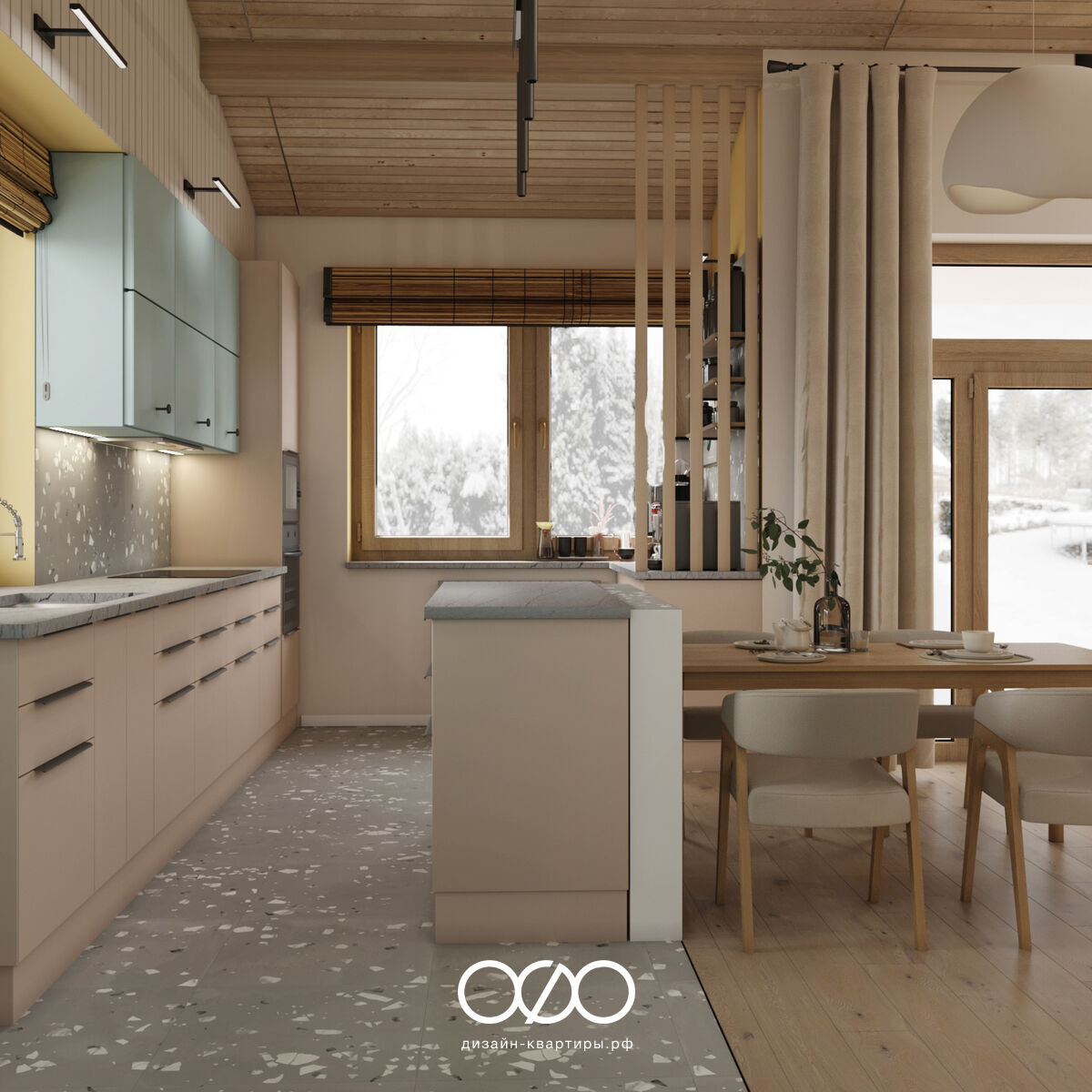Дизайн 4-х комнатного частного дома 151 м² в стиле эклектика, Московская обл., Балашиха 