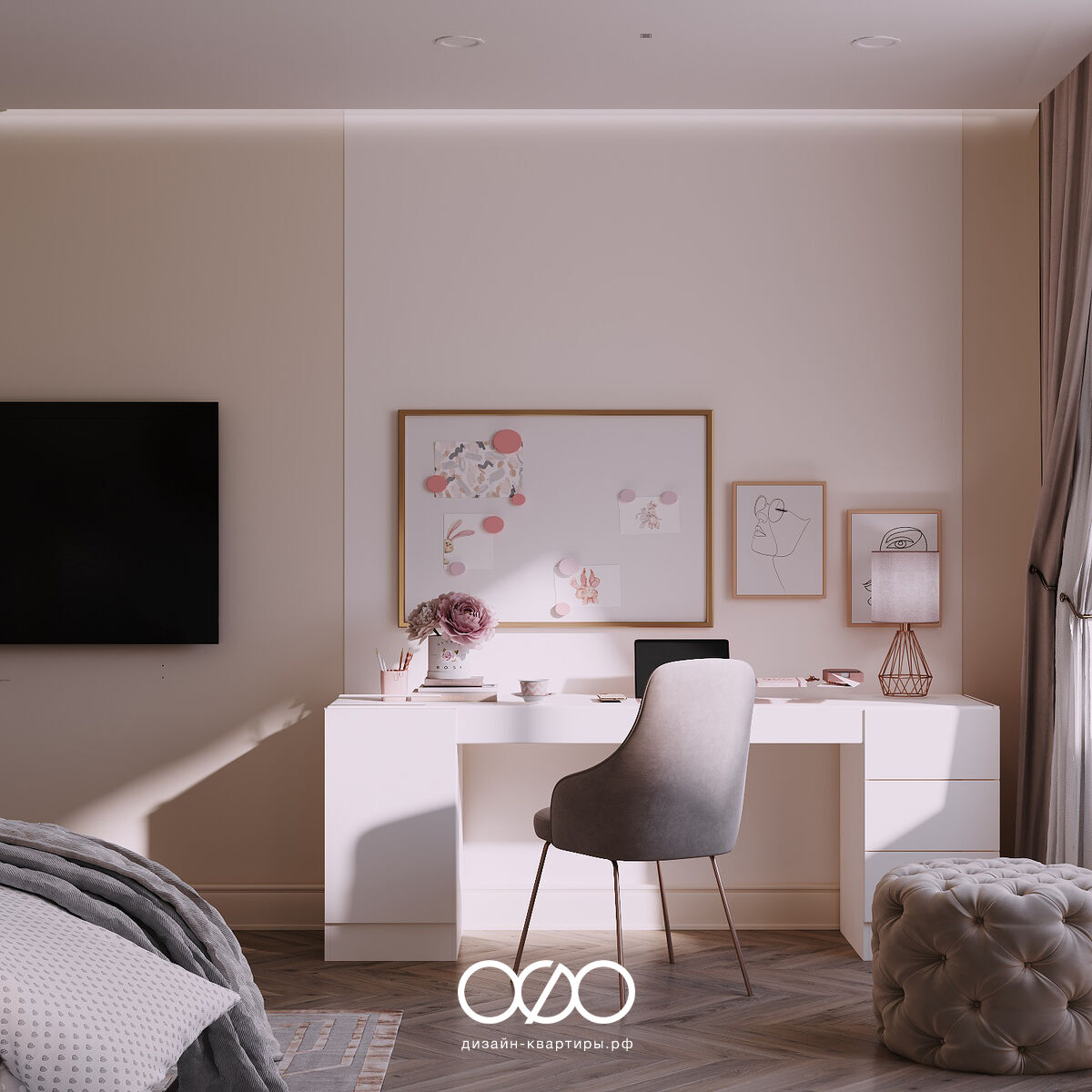 Дизайн 5-комнатной квартиры 179 м² в стиле неоклассика, г. Москва, метро Маяковская