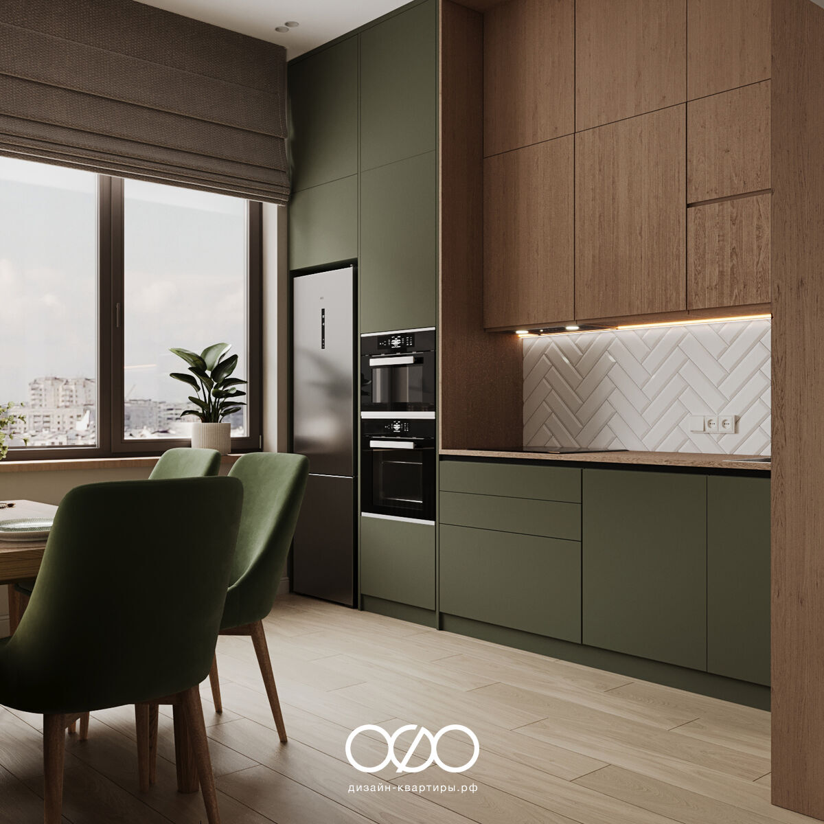 Дизайн 4-комнатной квартиры 105 м² в современном стиле, Москва, ЖК Театральный квартал