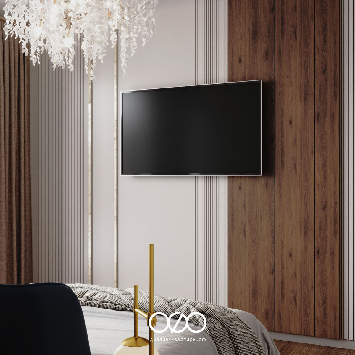 Современная спальня 12 кв м