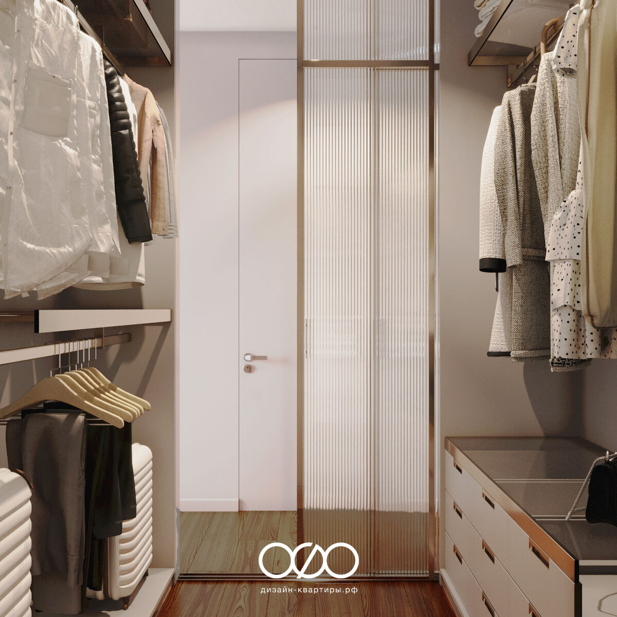 Дизайн квартиры с гардеробной: удобно и продуманно