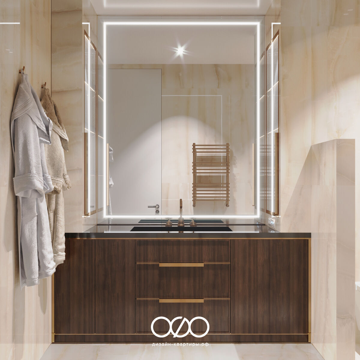 Бежево-коричневый дизайн