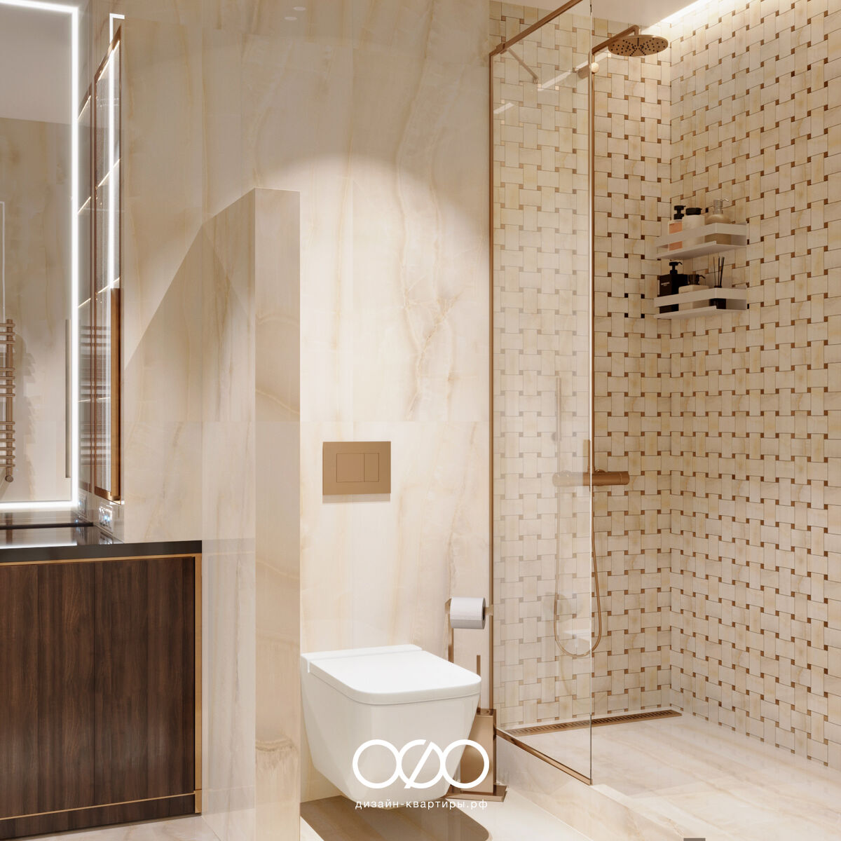 Бежево-коричневый дизайн