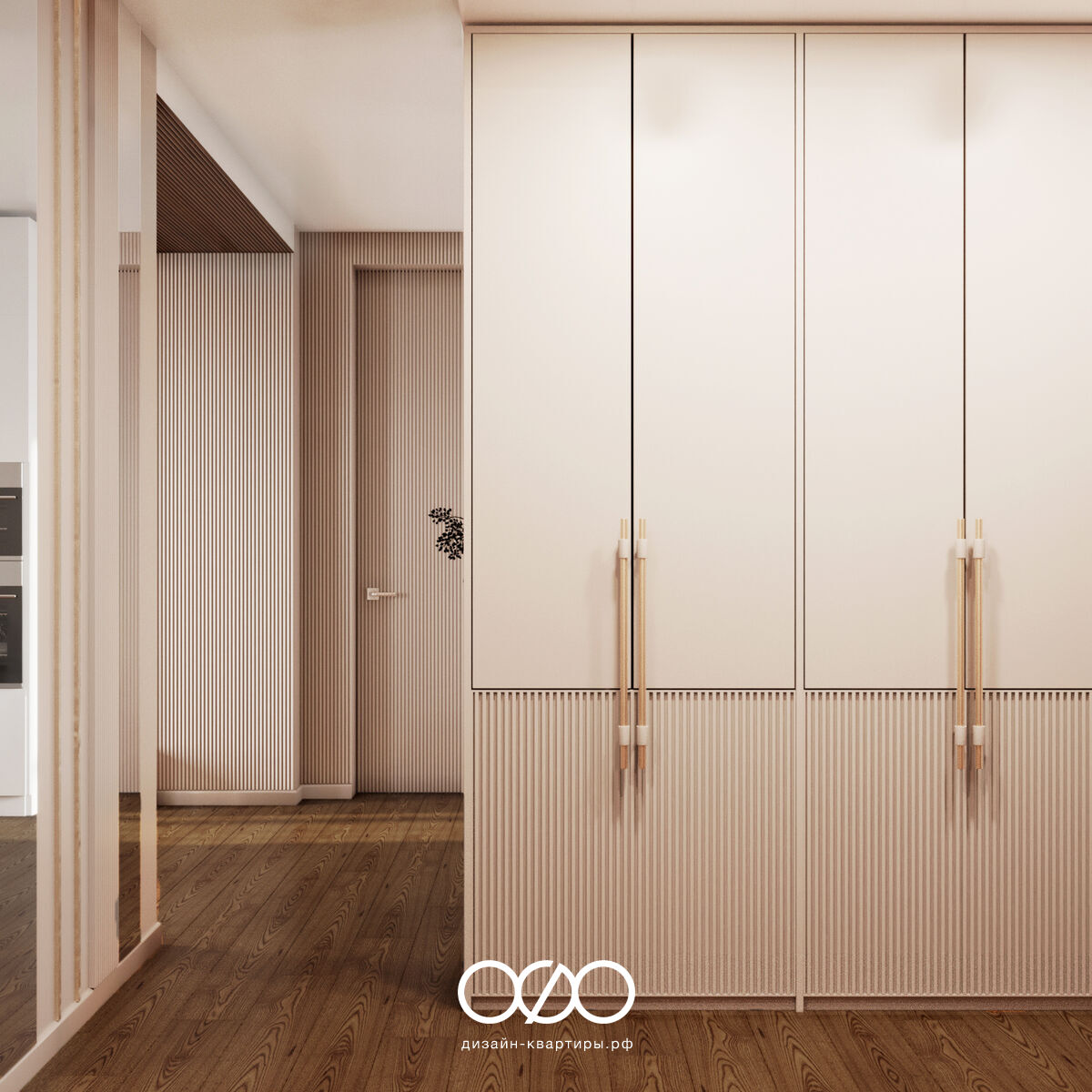 Дизайн-проект трёхкомнатной квартиры 84 м2 в современном стиле в ЖК LIFE-Кутузовский в Москве.