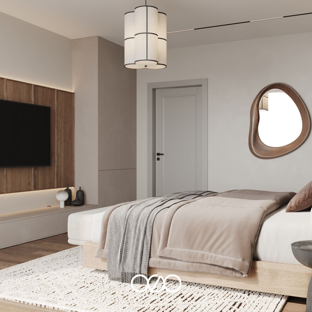 Современная спальня 12 кв м