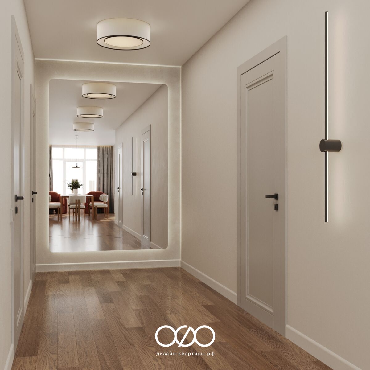 Интерьер 166 м² в светлой гамме: кухня-гостиная 79 м², спальня, детская, кабинет. Уютный дом для молодой семьи, где всё на своём месте.