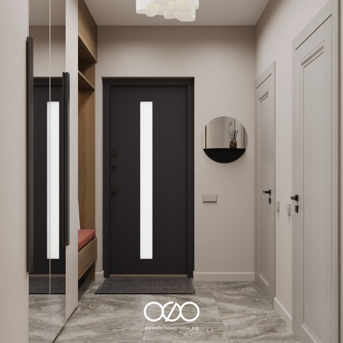 Серо-бежевый интерьер