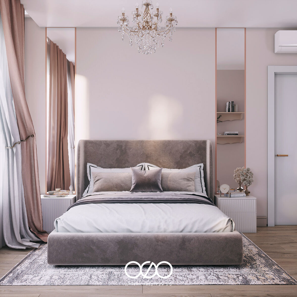 Дизайн двух&shy;комнатной квартиры 50 кв м