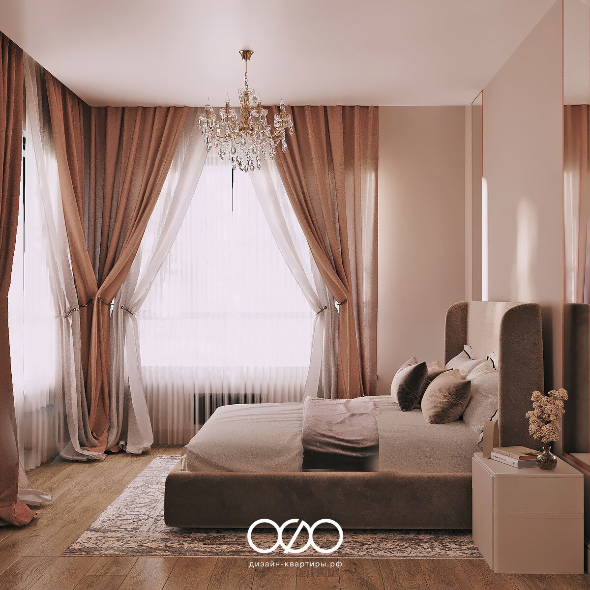 Зеркало в интерьере спальни