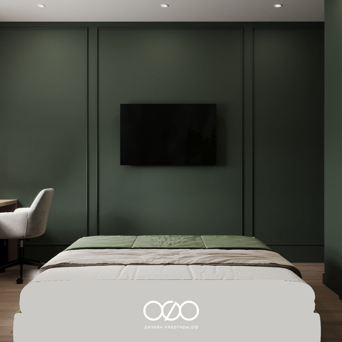 Современная спальня 12 кв м