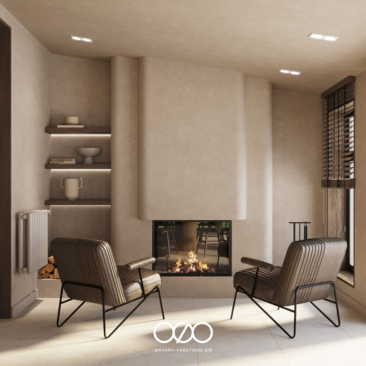 Дизайн двух&shy;комнатной квартиры 50 кв м