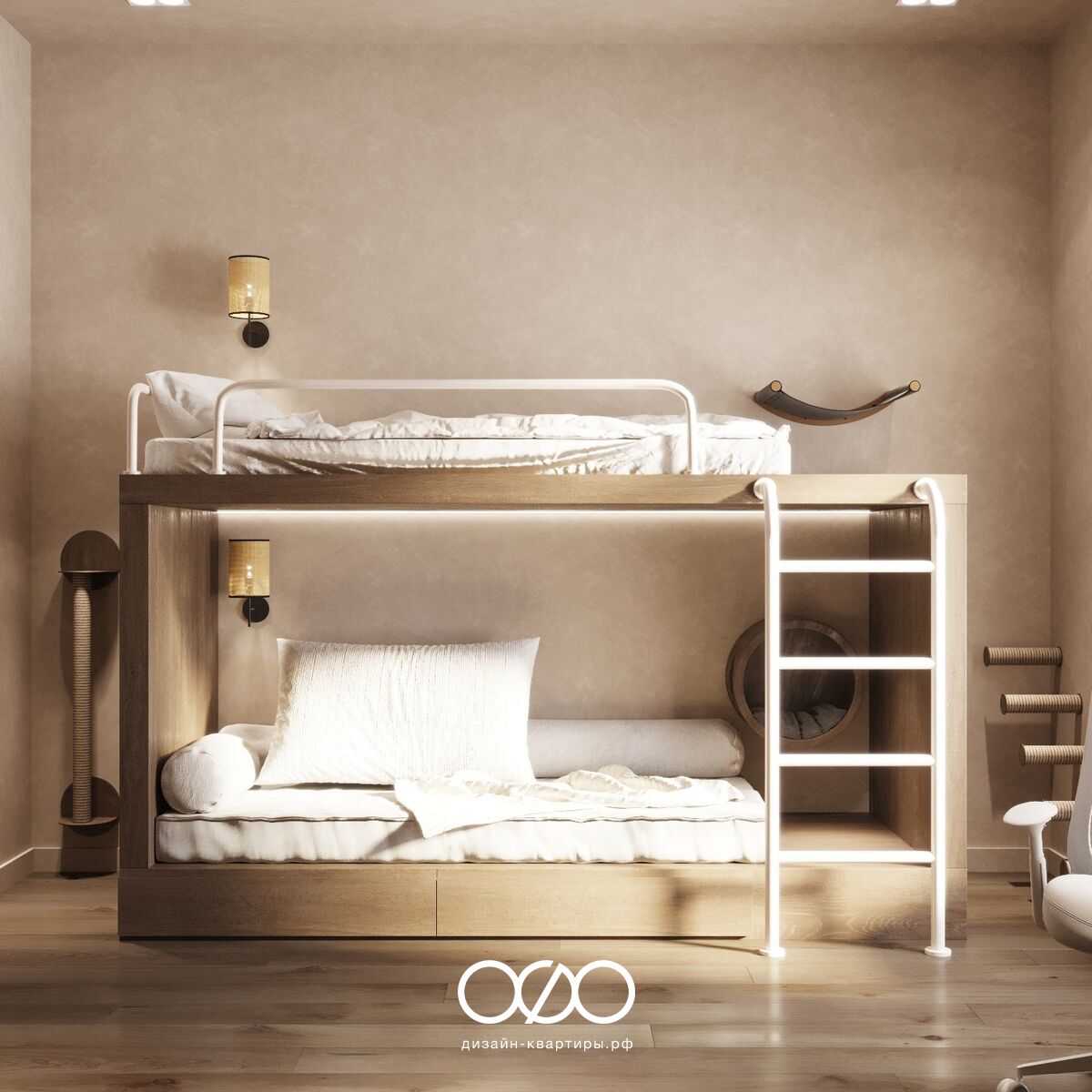 Дизайн детской в стиле джапанди – гармония и уют