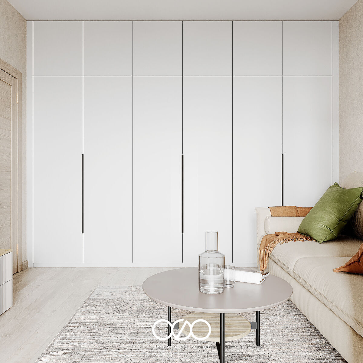 Дизайн современ&shy;ной гостиной 18 кв м