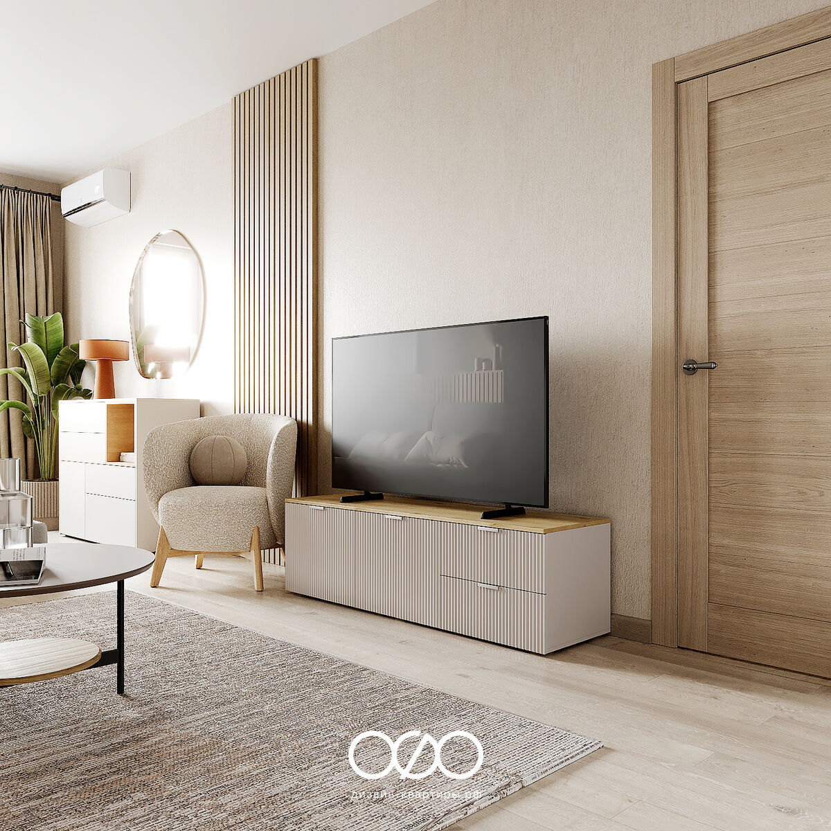 Дизайн современ&shy;ной гостиной 18 кв м