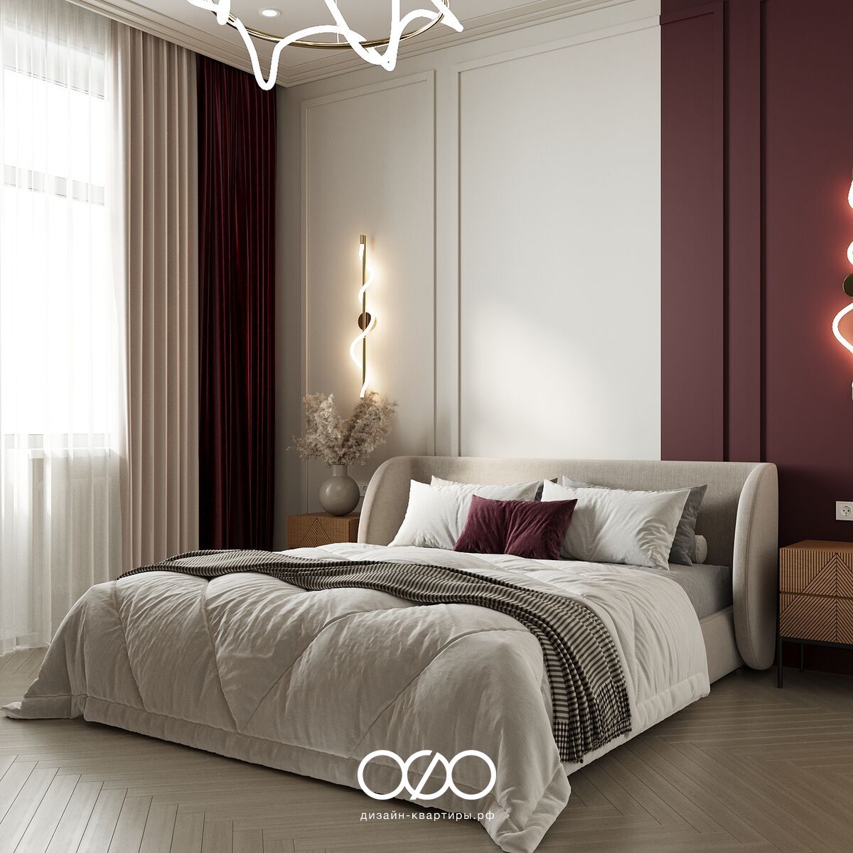 Дизайн двух&shy;комнатной квартиры 50 кв м