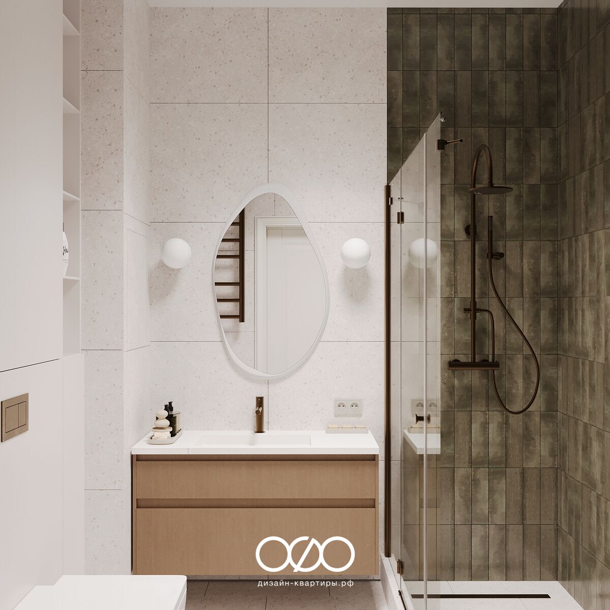 Серо-бежевый интерьер