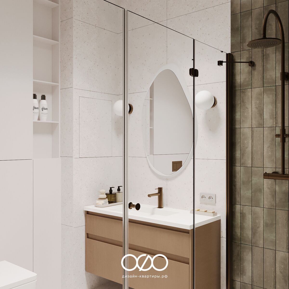 Серо-бежевый интерьер