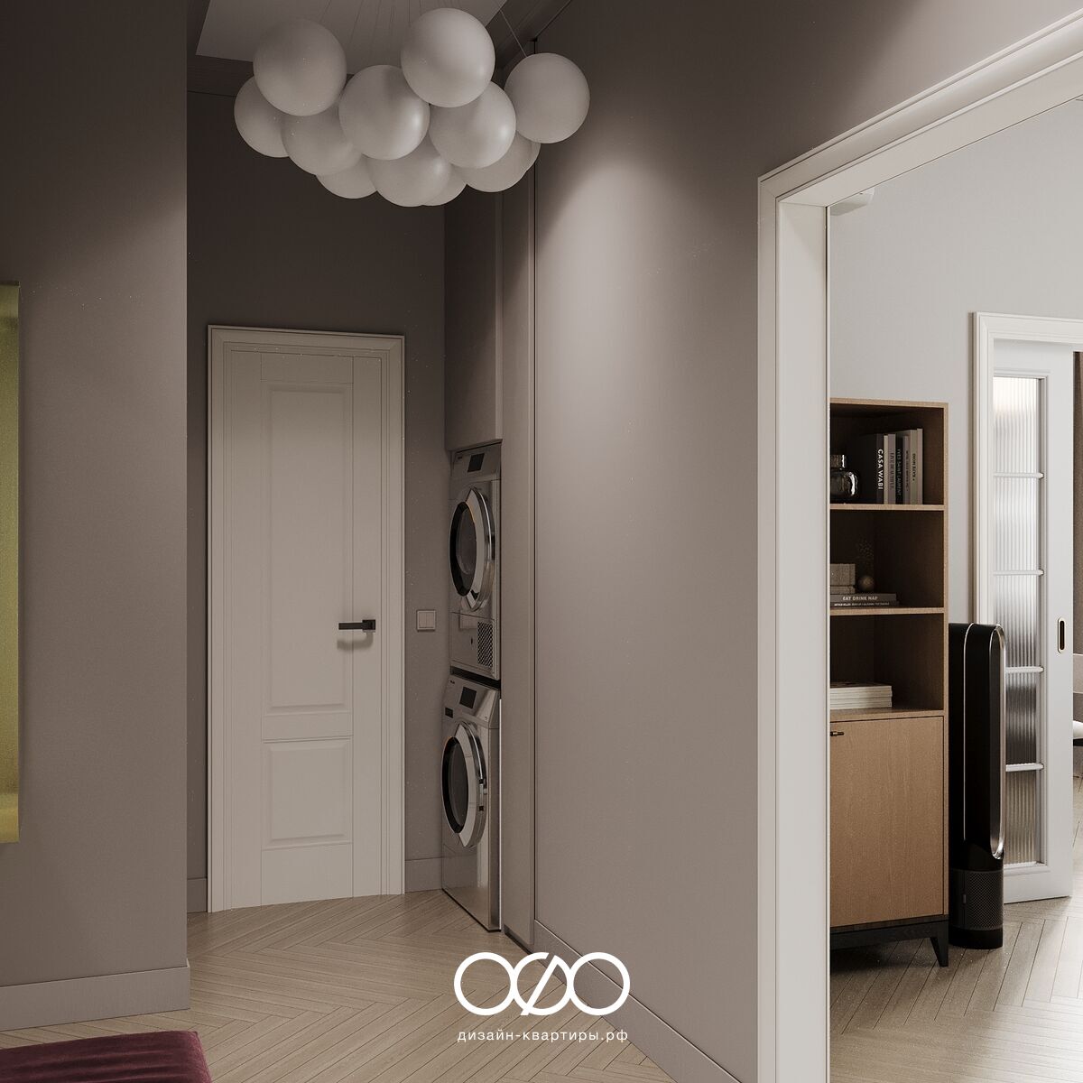 Серо-бежевый интерьер