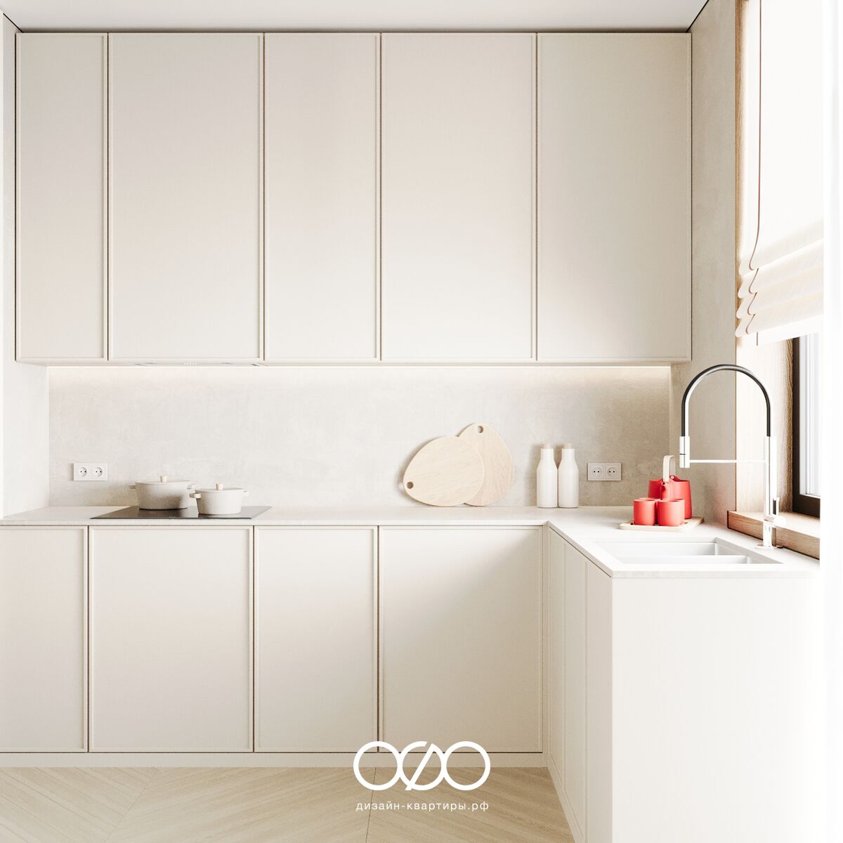 Авторский дизайн трёхкомнатной квартиры 78 м² в ЖК Liberty. Минимализм в сочетании с а-ля рус для молодой семьи. Уют и функциональность.