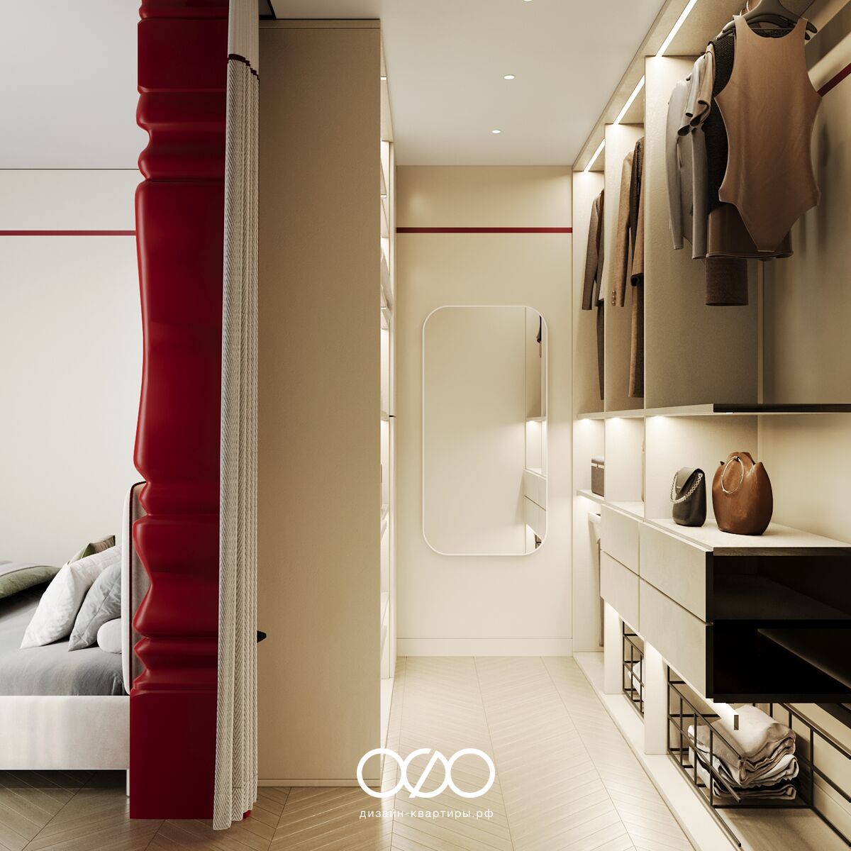 Авторский дизайн трёхкомнатной квартиры 78 м² в ЖК Liberty. Минимализм в сочетании с а-ля рус для молодой семьи. Уют и функциональность.