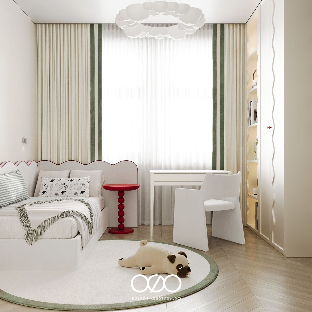 Авторский дизайн трёхкомнатной квартиры 78 м² в ЖК Liberty. Минимализм в сочетании с а-ля рус для молодой семьи. Уют и функциональность.