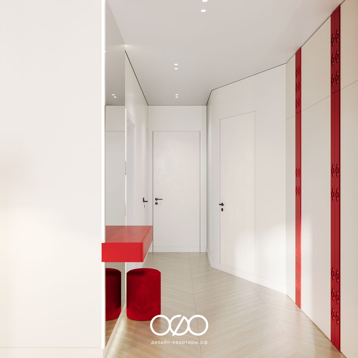 Авторский дизайн трёхкомнатной квартиры 78 м² в ЖК Liberty. Минимализм в сочетании с а-ля рус для молодой семьи. Уют и функциональность.