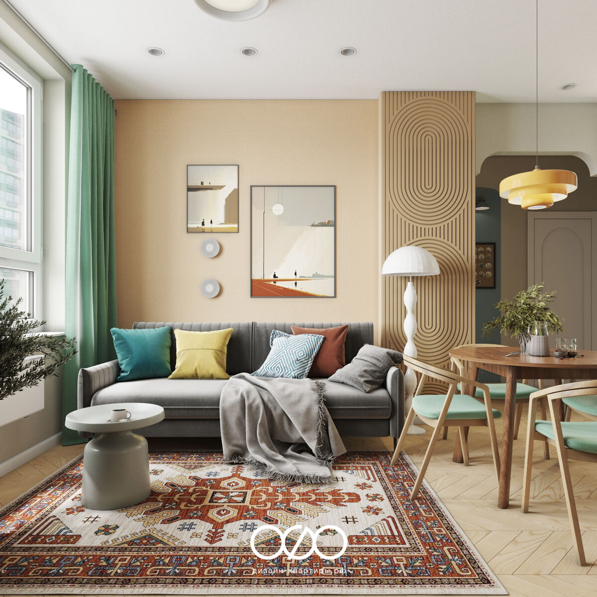 Дизайн гостиной: уютное пространство для молодой семьи