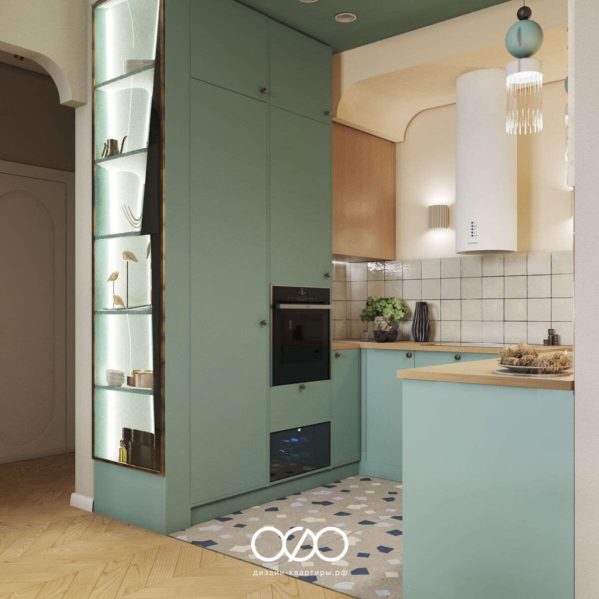 Дизайн маленькой кухни