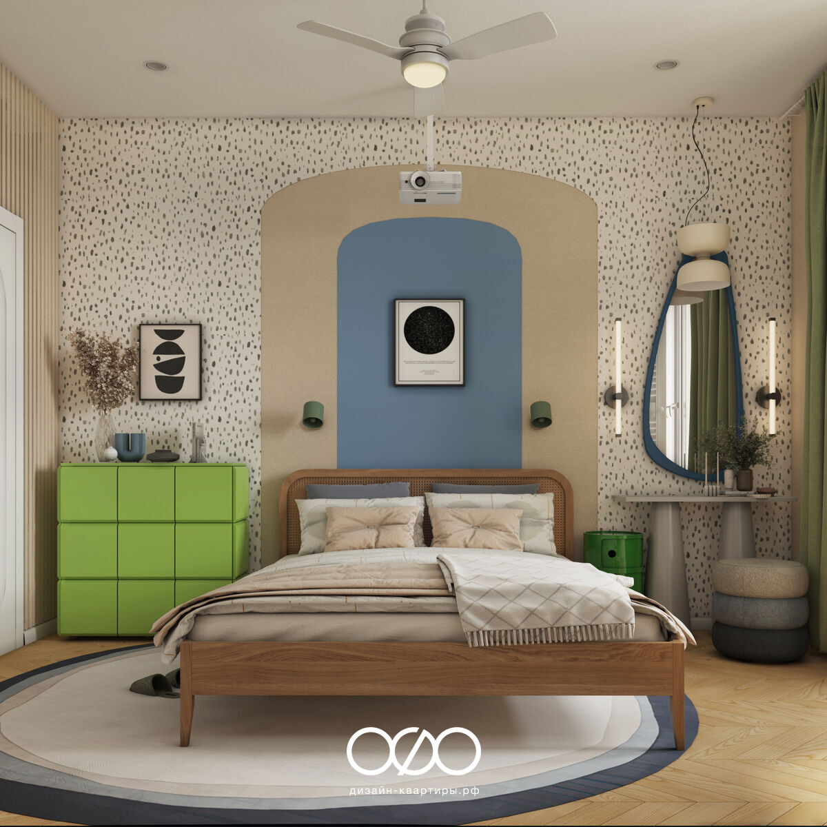 Дизайн двух&shy;комнатной квартиры 50 кв м