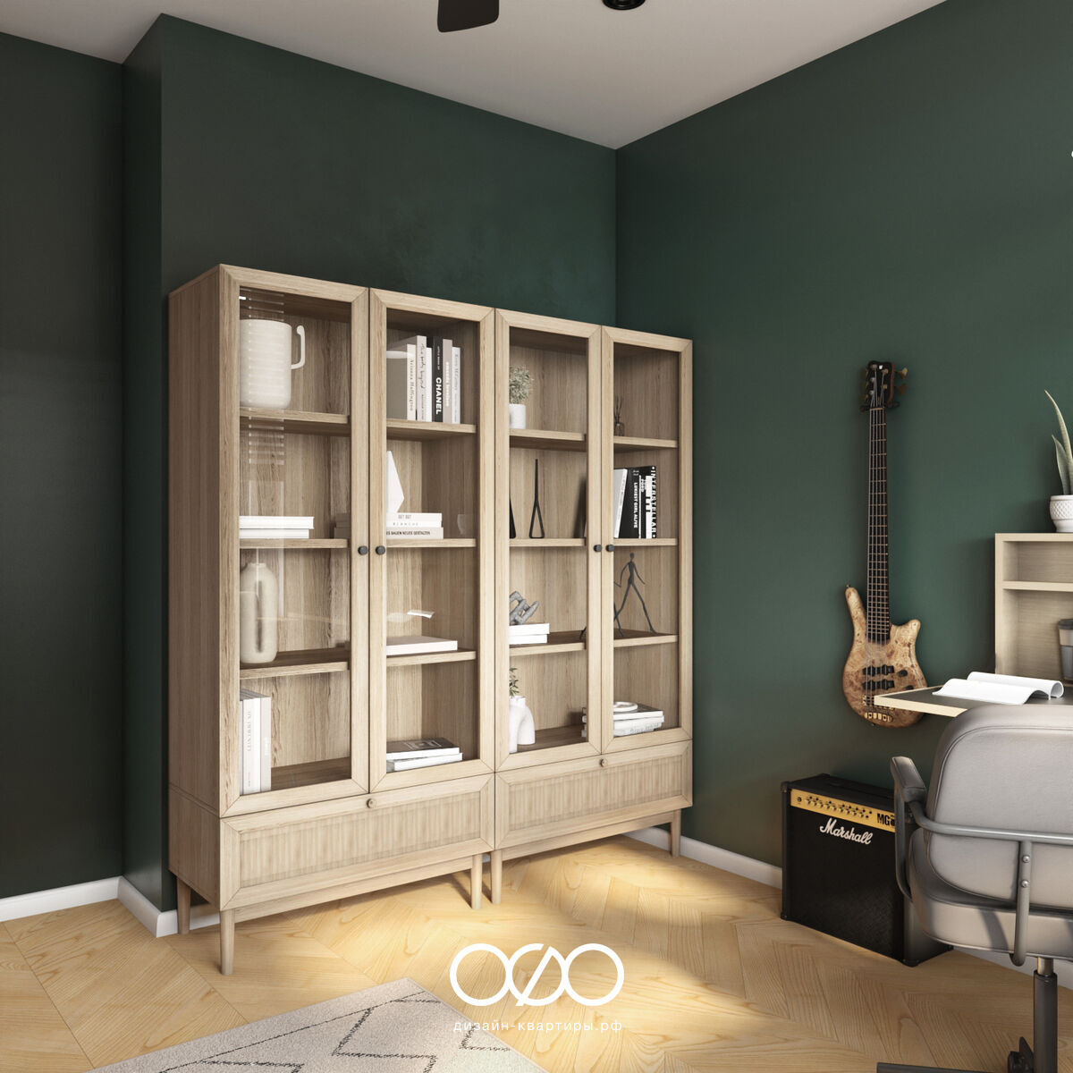 Дизайн квартиры 75 м² в Москве для семьи с ребёнком. Эклектика, яркость и комфорт под ключ. Интерьер, в который хочется возвращаться.