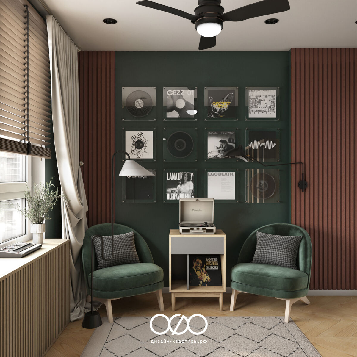 Дизайн двух&shy;комнатной квартиры 50 кв м