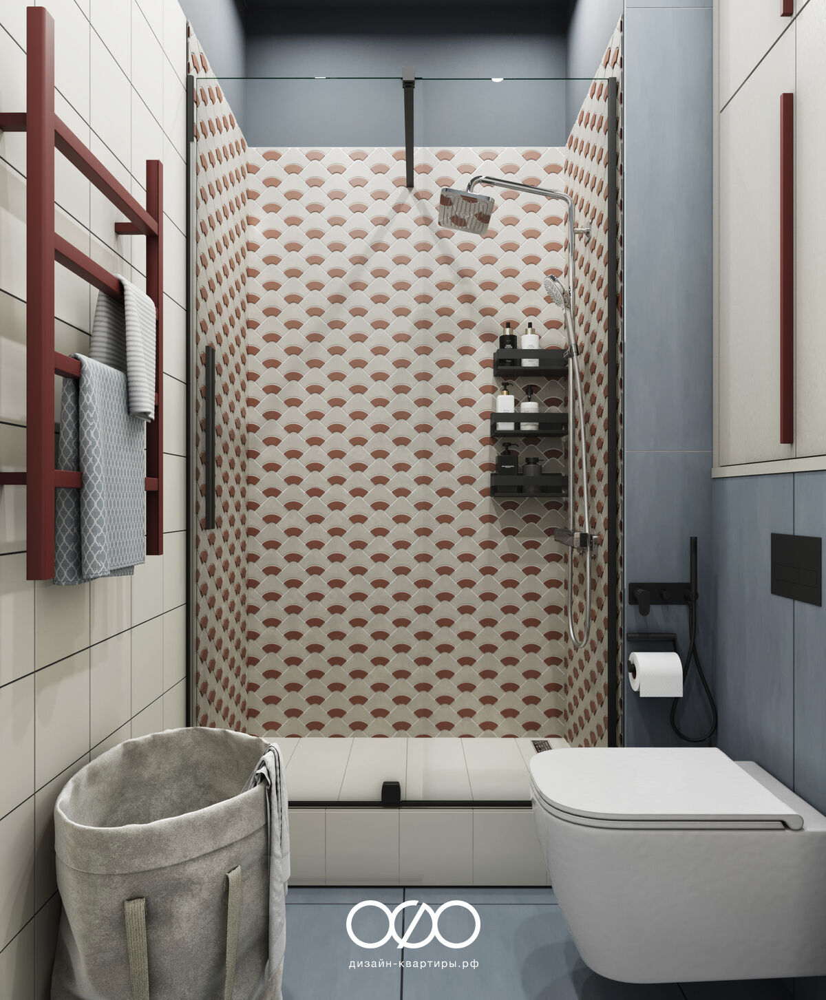 Дизайн квартиры 75 м² в Москве для семьи с ребёнком. Эклектика, яркость и комфорт под ключ. Интерьер, в который хочется возвращаться.