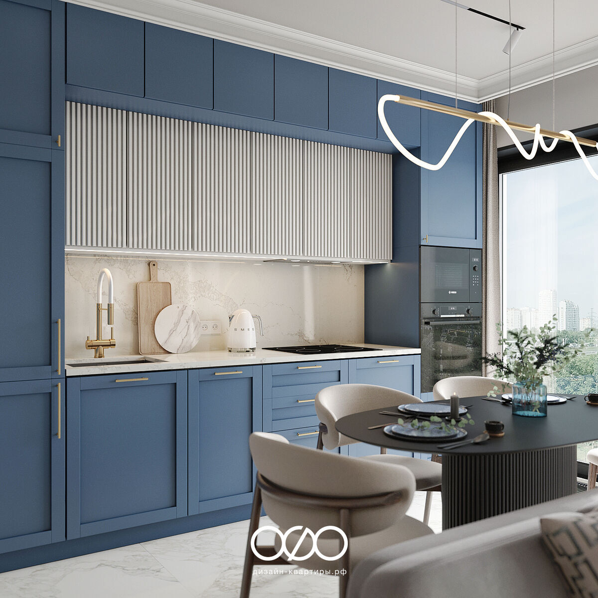 Дизайн двух&shy;комнатной квартиры 50 кв м