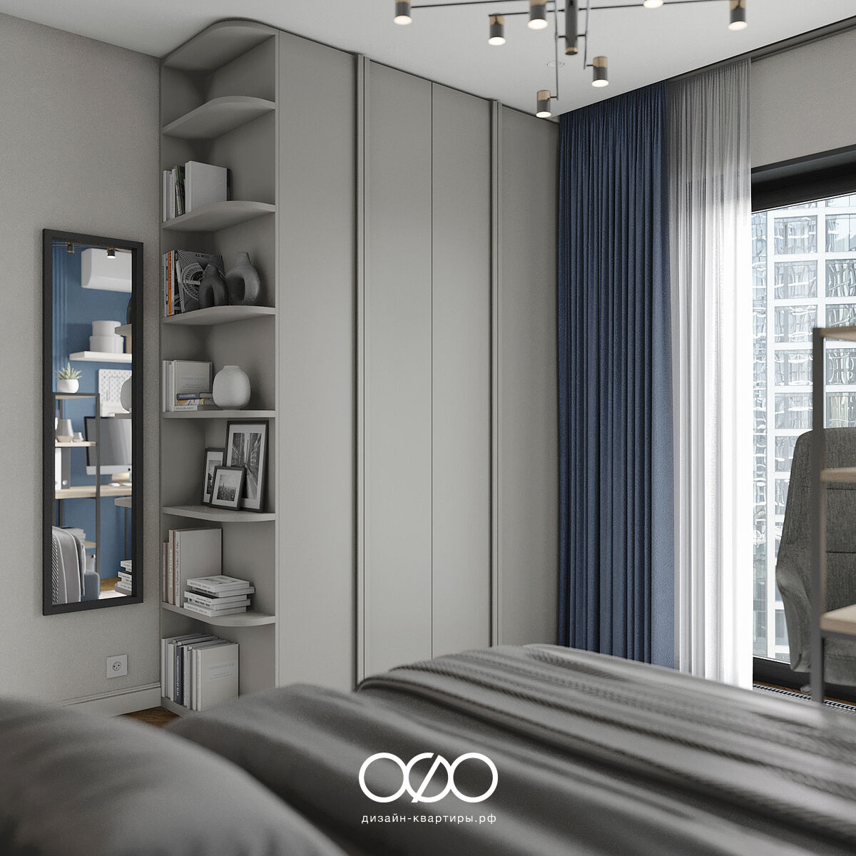 Актуальный дизайн трёшки 61 м² в ЖК City Bay, Москва. Тёплая палитра, умные решения и «под ключ». Закажите дизайн-проект в студии «Печёный».