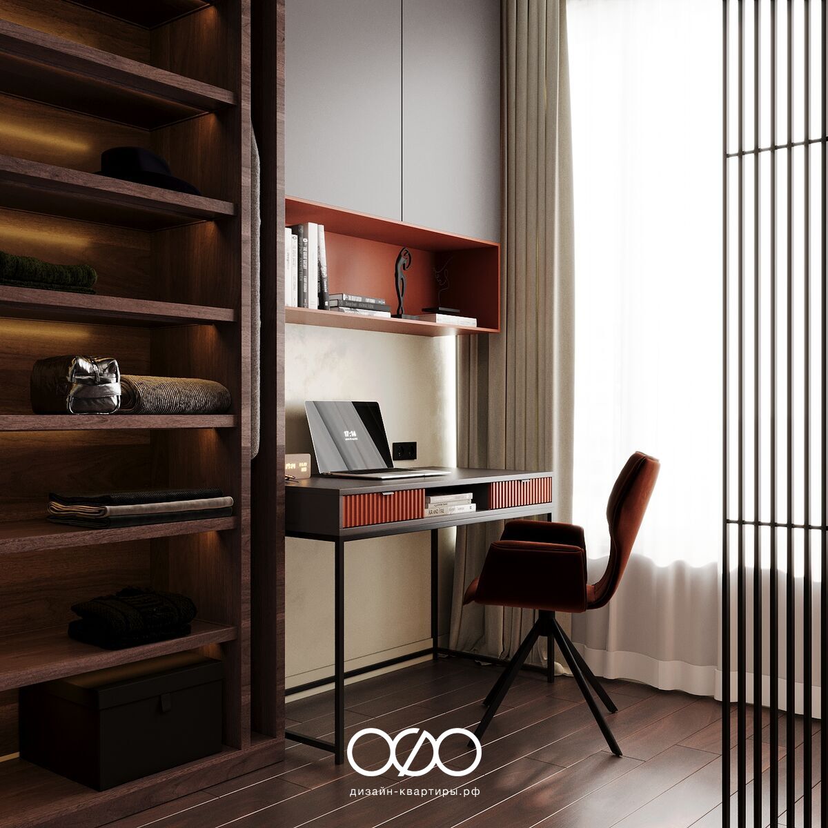 Дизайн квартиры в ЖК «Скандинавия» — современный уют для молодой семьи. Посмотрите идеи и закажите проект под ключ в нашей студии.