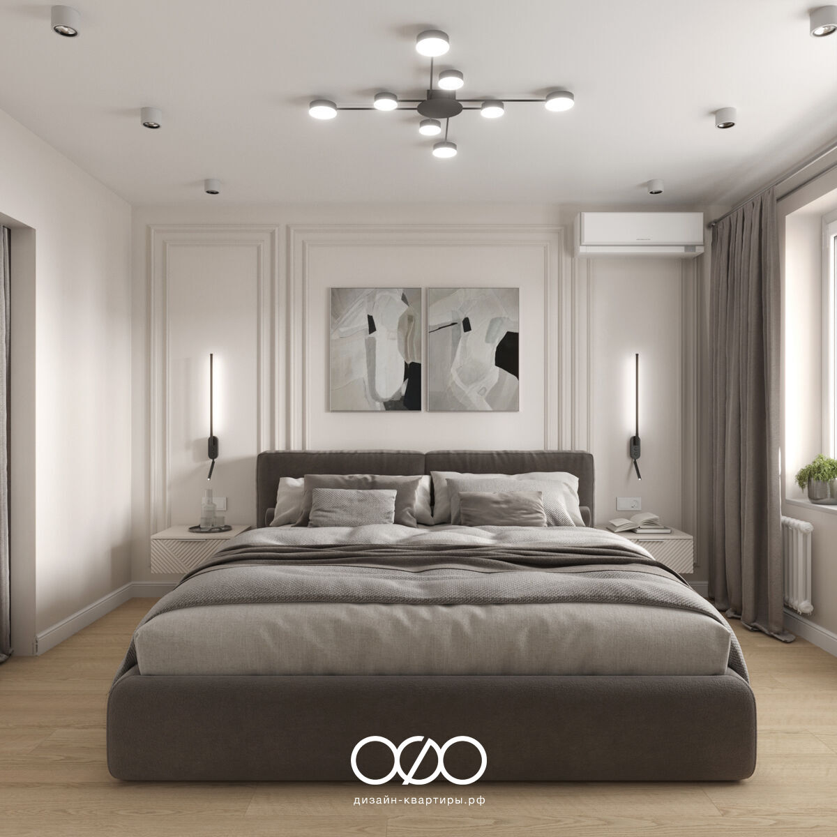 Дизайн двух&shy;комнатной квартиры 50 кв м