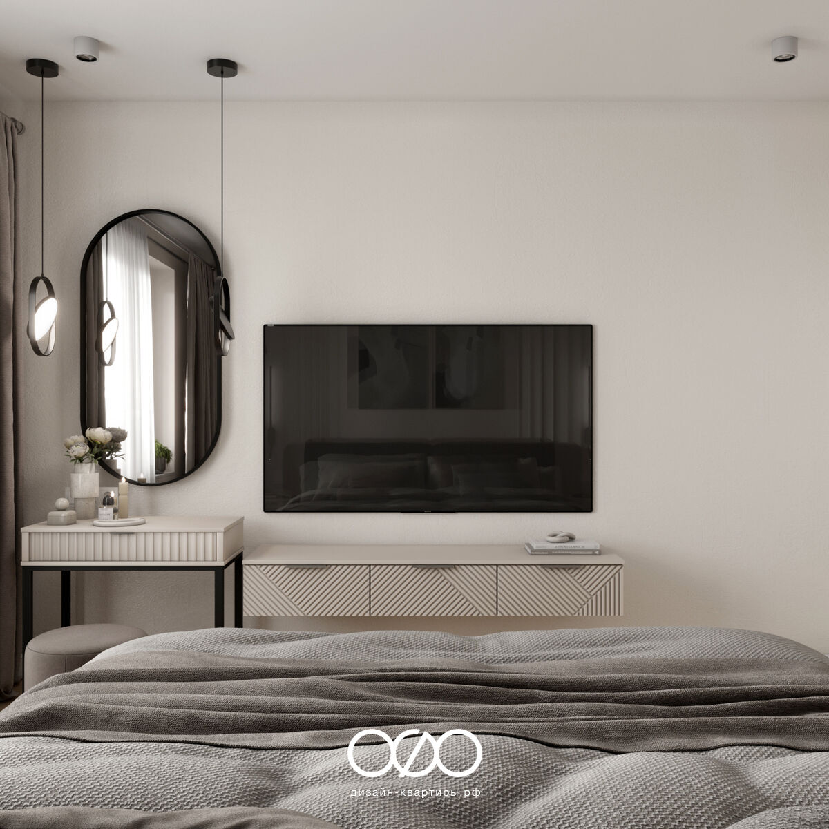 Современная спальня 12 кв м