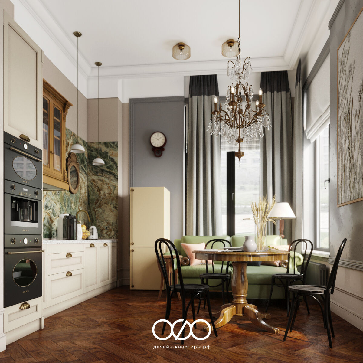 Дизайн двух&shy;комнатной квартиры 50 кв м