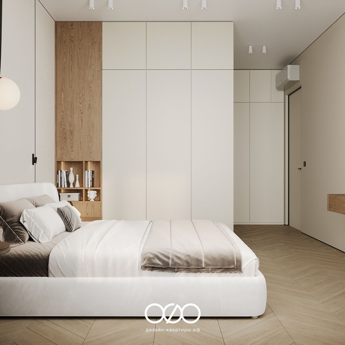 Современная спальня 12 кв м