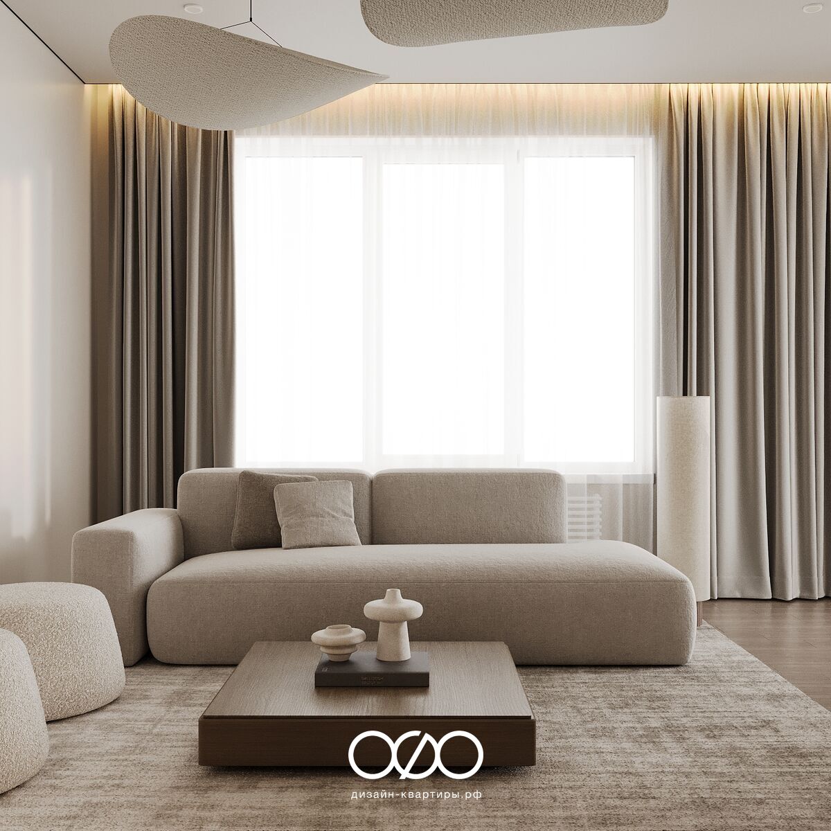 Дизайн двух&shy;комнатной квартиры 50 кв м