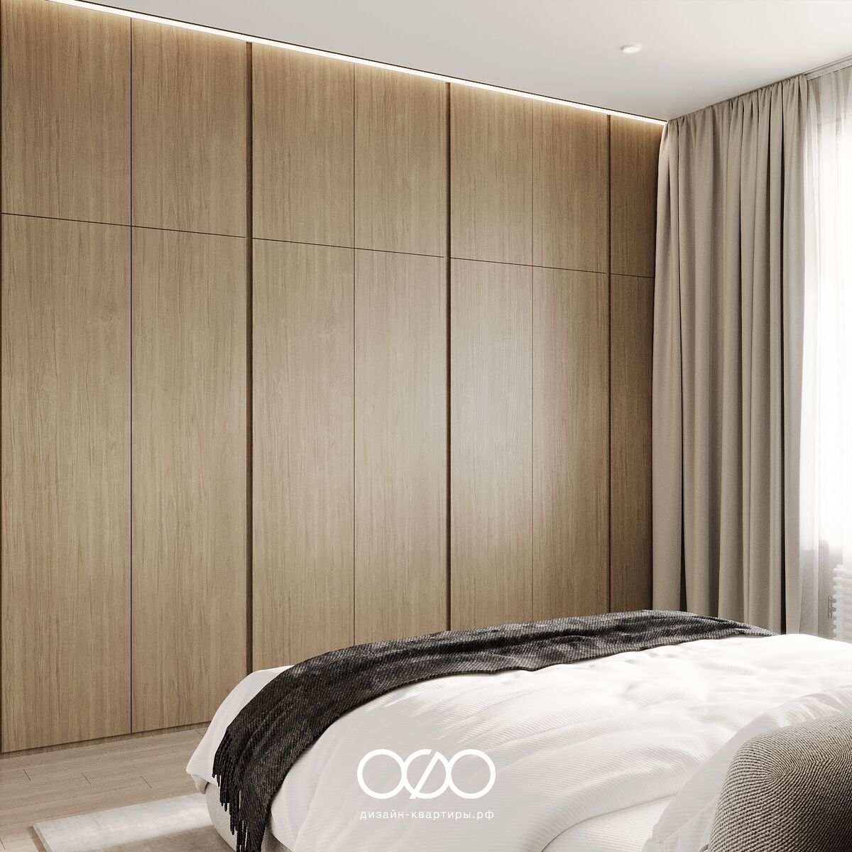 Современная спальня 12 кв м