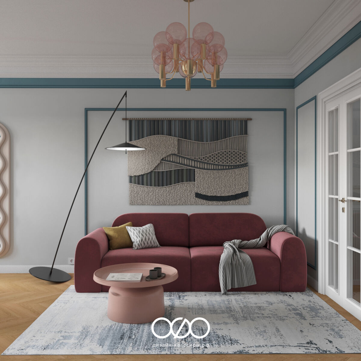 Дизайн двух&shy;комнатной квартиры 50 кв м