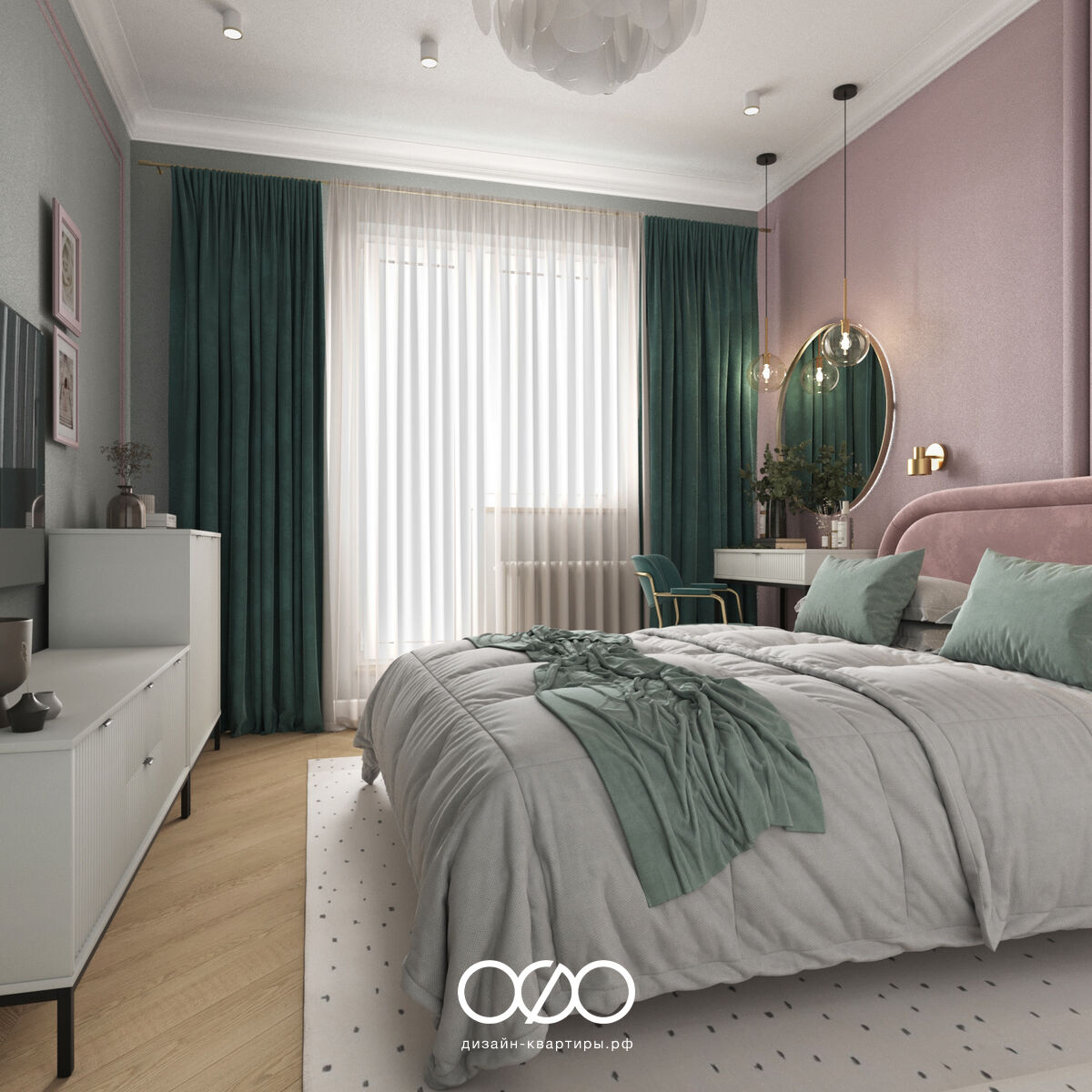 Белый цвет в спальне