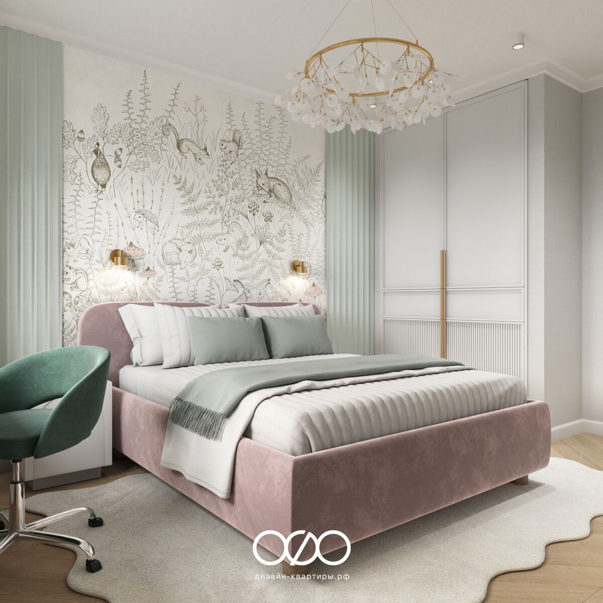 Дизайн двух&shy;комнатной квартиры 50 кв м