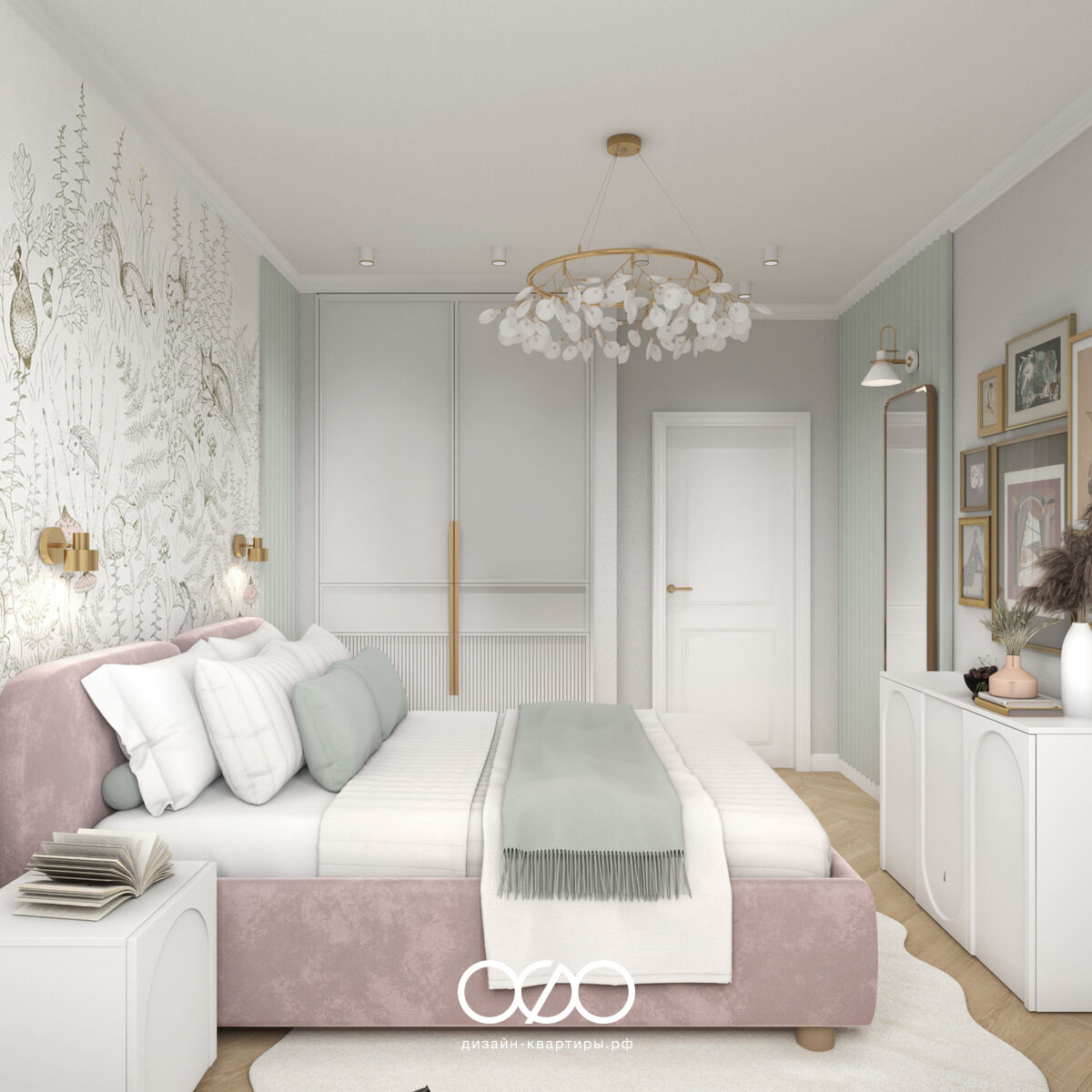 Интерьер 87 м² в Ступино — современный, тёплый и немного смелый. Проект для мамы и дочки, где каждая деталь продумана с любовью.